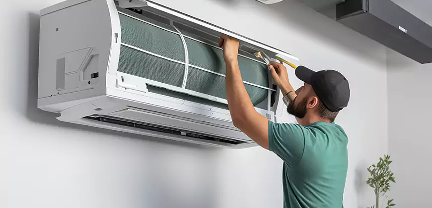 Bathroom and Small Space Ductless Installation in North Richland Hills