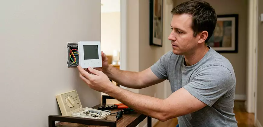 Heat Pump Thermostat Configuration in North Richland Hills
